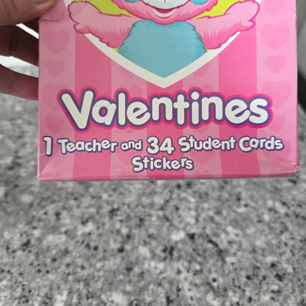 Popples Valentines Cards 35ct Stickers American Greetings 2001 Vintage Sealed‎